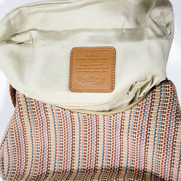 Fossil Multicolor Weave Purse w/ Braided Leather Strap - Picture 9 of 10